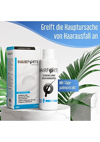 Depnipharma Hair Forte Erkek Saç Dökülmesi Engelleyici Sprey 60 Ml