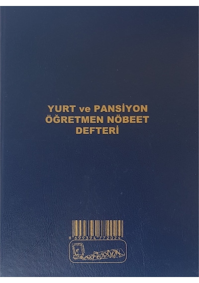 Kocaoluk Yurt-Pansiyon Öğretmen Nöbet Defteri