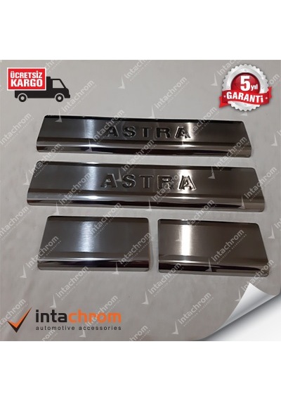 intakrom Opel Astra K Krom Kapı Eşiği 4 Parça 2015 ve Üzeri