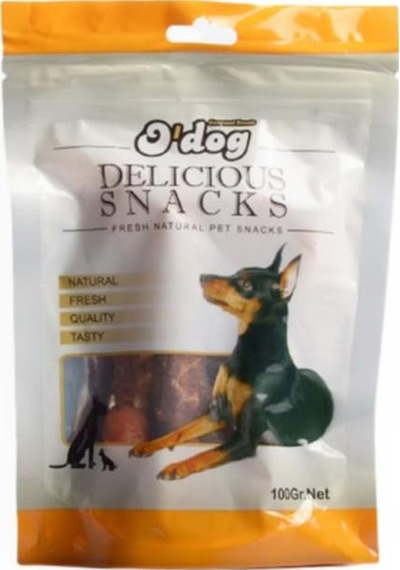 O'dog Tavuk-Ördek ve Ciğerli Çubuk Köpek Ödülü 100 G