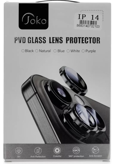Joko Apple Uyumlu İphone 14 Pvd Metal Kamera Lens - Turuncu