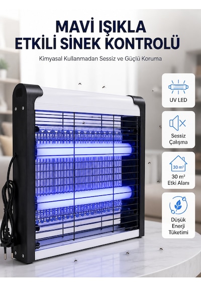 Enerji Tasarruflu Elektrikli Sinek Öldürücü Güvenli Ve Koruma - Lisinya