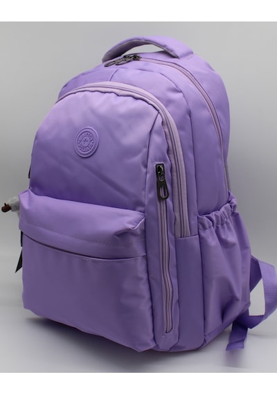 Modern Günlük Okul Sırt Çantası Suya Dayanıklı Unisex Okul Çantası 2500 Lila Mor