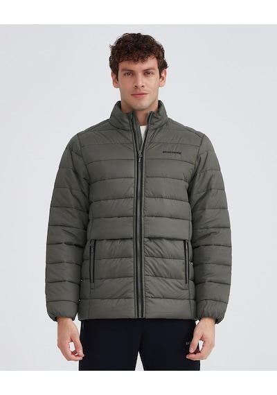 Skechers M Outerwear Padded Jacket Erkek Olive Mont S231242-308 Yeşil