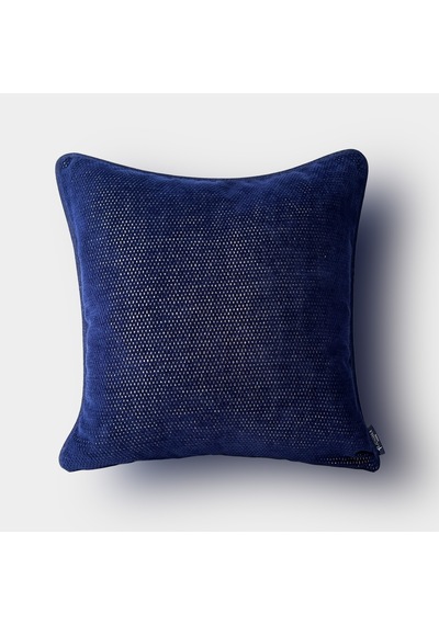 "navy" Dokulu Desenli Kırlent Kılıfı - 45x45 -gold Gold - Lacivert