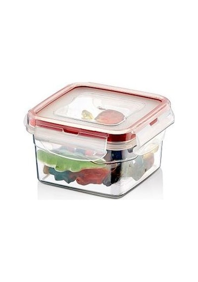 Silikon Contalı Kilitli Kare Saklama Kabı 300 Ml
