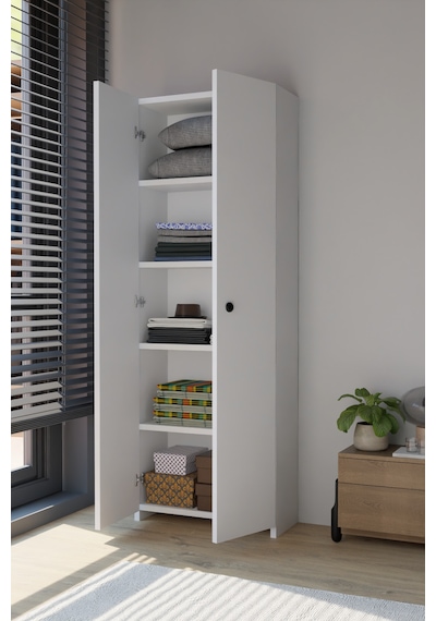 Alpaevmobilya 150 Cm 2 Kapaklı 5 Raflı Geniş Çok Amaçlı Yatak Odası Kıyafet Dolabı Düzenleyici Ve Organizer Beyaz Alpaevmobilya 150 Cm 2 Kapaklı 5 Raflı Geniş Çok Amaçlı Yatak Odası Kıyafet Dolabı Düzenleyici Ve Organizer Beyaz