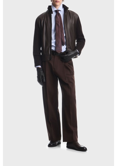 Emporio Armani Deri Dik Yaka Fermuarlı Ceket Erkek Ceket Em007276 Af29262 U6029 Koyu Kahve Emporio Armani Deri Dik Yaka Fermuarlı Ceket Erkek Ceket Em007276 Af29262 U6029 Koyu Kahve