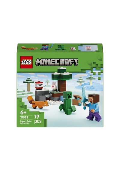 Minecraft Temalı Steve İn Tayga Macerası, 6 Yaş Ve Üzeri Eğlenceli Oyuncak