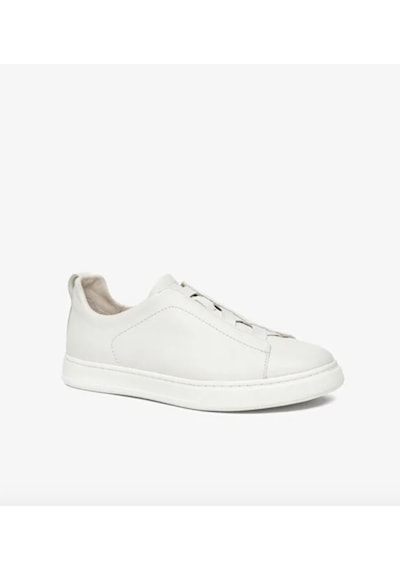 Greyder 18952 6y Kirli Beyaz Hakiki Deri Erkek Sneaker Spor Ayakkabı Beyaz