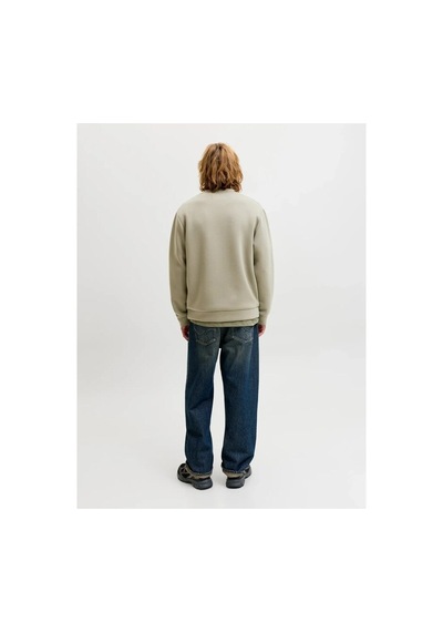 Jack & Jones Erkek Bisiklet Yaka Sweatshirt Haki