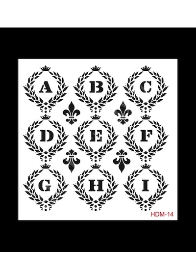 Hdm14 Cadence Home Dekor Stencil 25X25