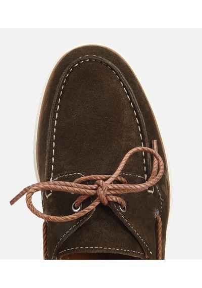 Hotiç Erkek Süet Deri Haki Bağcık Detaylı Günlük Loafer 02ayh322730a880 02ayh322730a880