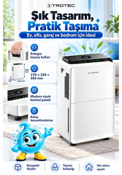 Trotec TTK 99 Nem Alma Ve Hava Temizleme Cihazı