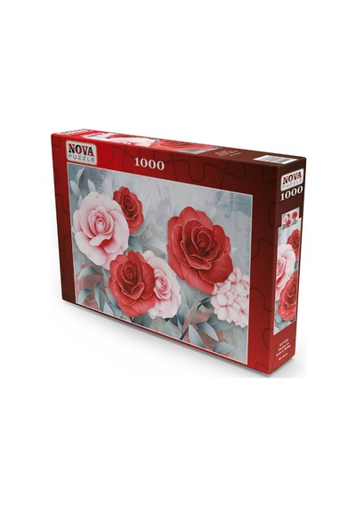 Nova Puzzle 1000 Parça Puzzle - Pembe Ve Kırmızı Güller
