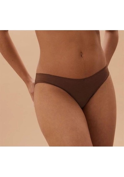 İkikareshop Berrak Kadın Full Licra Düz Bikini Külot 2056 Çok Renkli