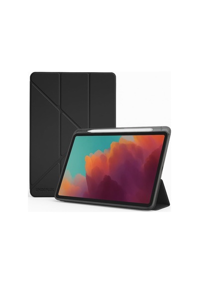 Samsung Galaxy Tab A11 8.7" X130 İle Uyumlu Akıllı Kılıf, Kalem Bölmeli Lansman Antrasit Origami Standlı Darbe Emici Şeffaf Arka Kapaklı Ultra İnce Popüler Tablet Kılıfı Samsung Galaxy Tab A11 8.7" X130 İle Uyumlu Akıllı Kılıf, Kalem Bölmeli Lansman Antrasit Origami Standlı Darbe Emici Şeffaf Arka Kapaklı Ultra İnce Popüler Tablet Kılıfı