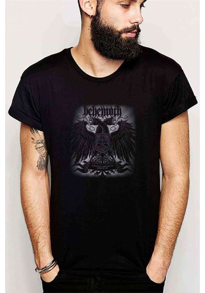 Behemoth Abyssus Abyssum Invocat Baskılı Siyah Erkek Tshirt (528785392)