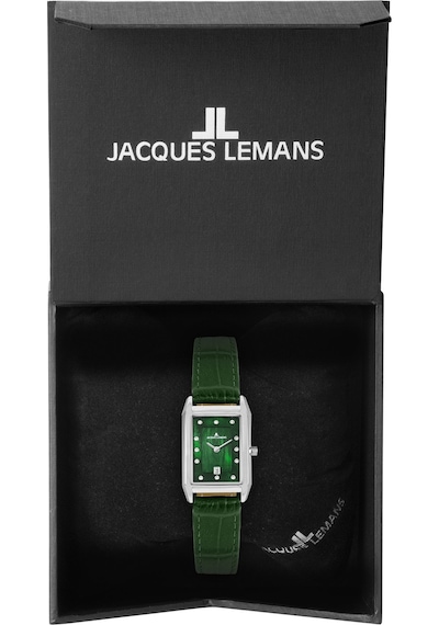 Jacques Lemans Torino Jl.1-2189d Quartz Deri Yeşil Kadın Kol Saati Gri