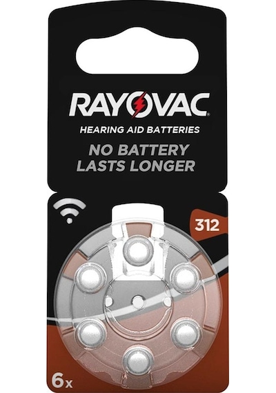 AYT Ticaret HT-101 RAYOVAC 312 NO KULAKLIK PİLİ 6Lİ PAKET