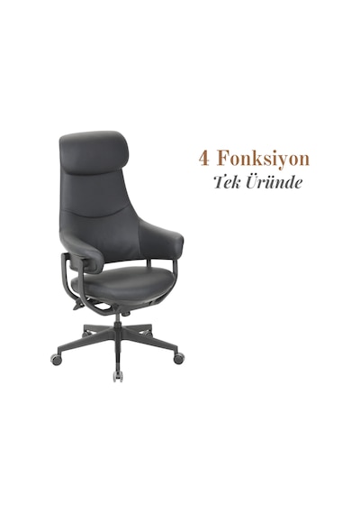 Casella Sue Döşemeli Yönetici Koltuğu Ofi S Koltuğu Ergonomik, Şık Ve Fonksiyonel Sue 02 Siyah - Suni Deri Casella Sue Döşemeli Yönetici Koltuğu Ofi S Koltuğu Ergonomik, Şık Ve Fonksiyonel Sue 02 Siyah - Suni Deri