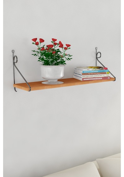 Decormet Seramoni Raf Seti 1 Raflı 200 720 Ceviz Çok Renkli
