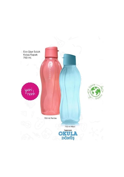 Eco Şişe Suluk 750 Ml.2 Li Pembe Mavi