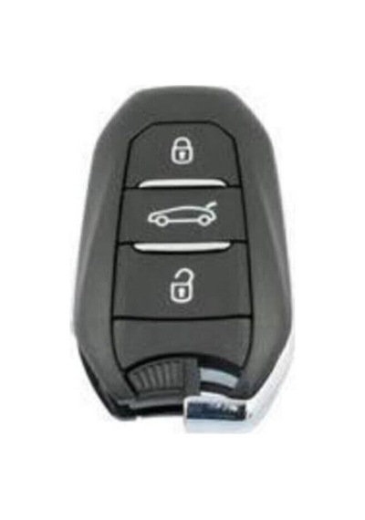 Peugeot 308 508 2008 3008 4008 5008 Rifter Silikon Anahtar Kılıfı Eller Serbest Siyah Renk