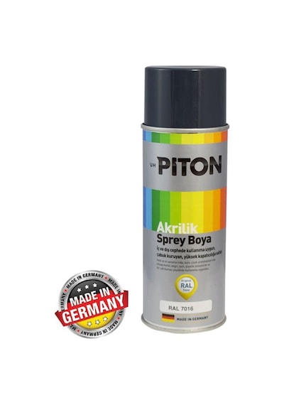 Piton Akrilik Sprey Boya 400 Ml Ral7016 Antrasit Gri