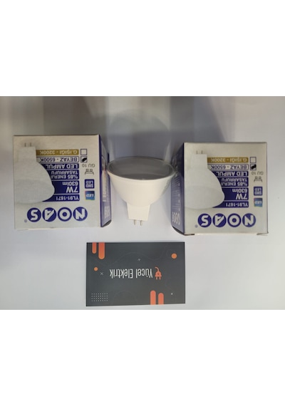 Noas 7 Watt Mr16 G5.3 Led Beyaz Işık Çanak Ampul 10 Adet