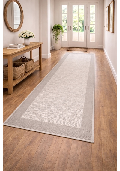 Mess Modern Dekoratif Yumuşak Dokulu Sisal Halı 3933 Krem Vizon Çok Renkli