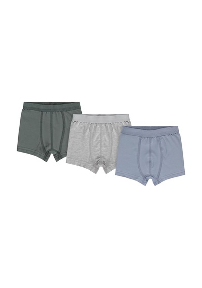 Civil Boys Civil Erkek Çocuk Basic Erkek Çocuk 3'lü Boxer Likralı Süprem Okul Kreş Ve Günlük Kullanım Standart