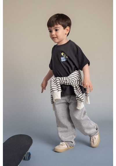Defacto Beli Lastikli Jean Pantolon Erkek Bebek G7555a526spnm55 Gri-nm55