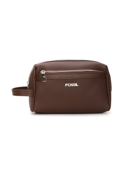 Fossil Vegan Deri El Ve Portföy Çantası Erkek Kahverengi Kahverengi