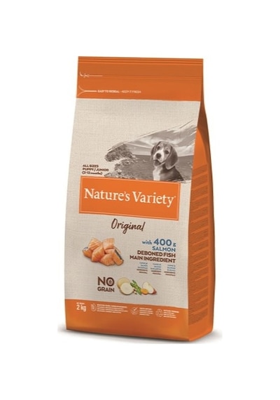 Nature's Variety Dog No Grain Somonlu Yavru Köpek Maması 2 KG