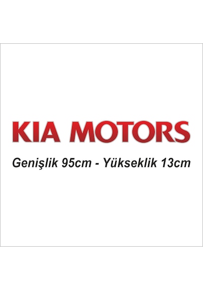 Kia Bongo "kia Motors" Kasa Kapak Yazısı Kia Motors