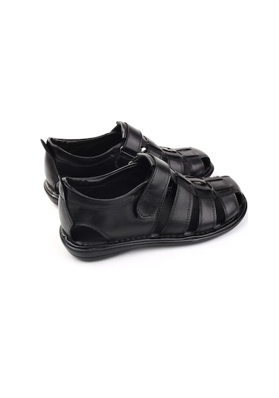 Castle Black 8520 Ortopedik Hakiki Deri Erkek Sandalet Ayakkabı 001