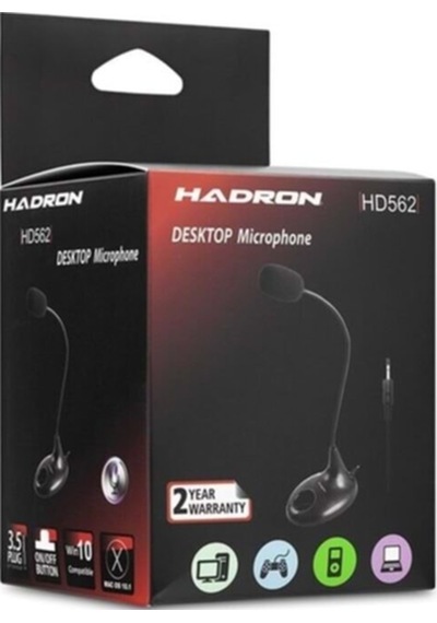 Hd562 Mikrofon Pc Aux 3.5mm 2 Boğumlu Mc7