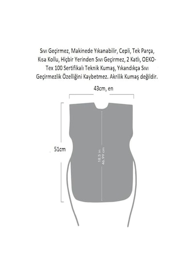Yorni 3-6 Yaş Çocuk Aktivite Önlüğü, İkili Set, Uzun Ve Kısa Kollu, Su Geçirmez, Makinede Yıkanabilir Genel