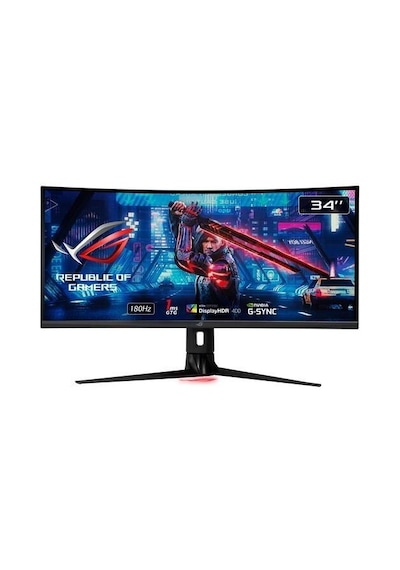 Asus 34" Ips Rog Strıx Xg349c 1ms 180hz Hdmı-dp Kavıslı Gamıng Monitör 3440x1440