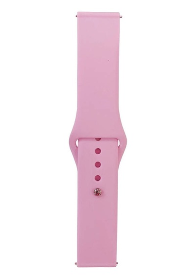 Galaxy   Uyumlu  Watch 46mm Band Serisi 22mm Klasik Kordon Silikon Strap Kayış-pembe