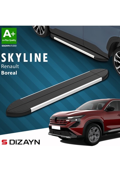 S-dizayn Renault Boreal Skyline Aluminyum Yan Basamak 183 Cm 2025 Üzeri A+ Kalite