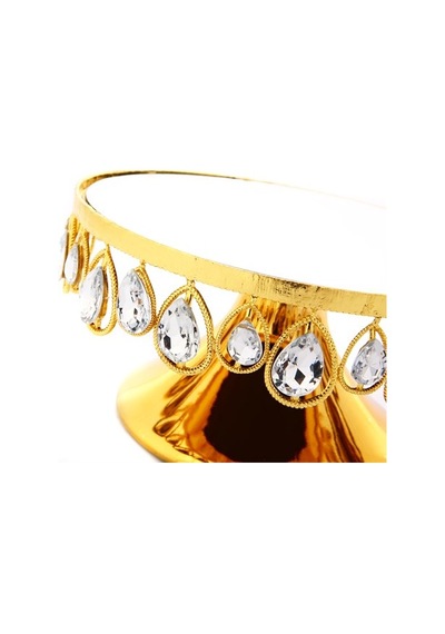 Vitale Nila Gold Ayaklı Tabak 22X11 CM Ak.Hq0010