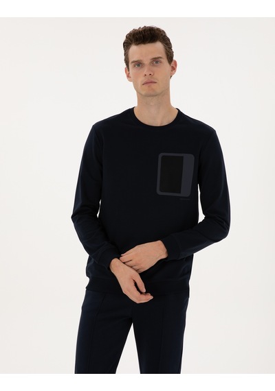 Pierre Cardin Erkek Lacivert Sweatshirt 50317658-vr033 Lacivert