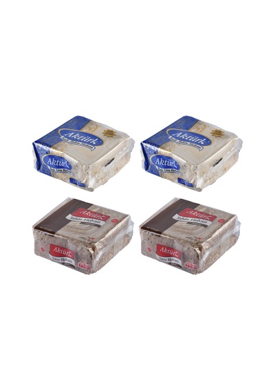 Aktürk Helva 500 Gr Sade Ve Kakaolu 4 Lü Karma Paket