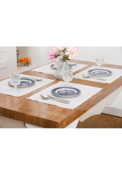 Lola Jakar Polyester Kumaş Krem Amerikan Servis 33,5x46 Cm Krem 4 Ad 1380 Krem
