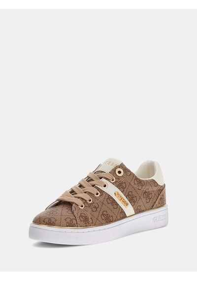 Guess Britz 4g Logolu Kadın Sneaker Ayakkabı Flfbtzfal12 Bej