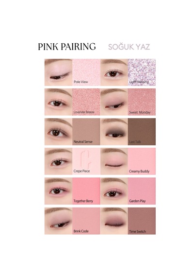 Clio Pro Eye Palette Air 04 Pink Pairing
