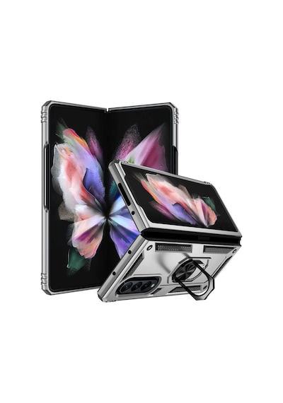 Zore Galaxy Uyumlu Z Fold 3 Kılıf Msra Vega Kapak - Gold Gold