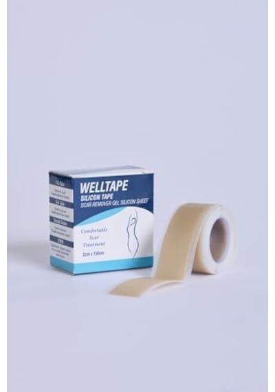 Ayrex Welltape Silikon Yara İzi Giderici Bant, 2 Cm X 1,5 M, Konforlu İz Tedavisi